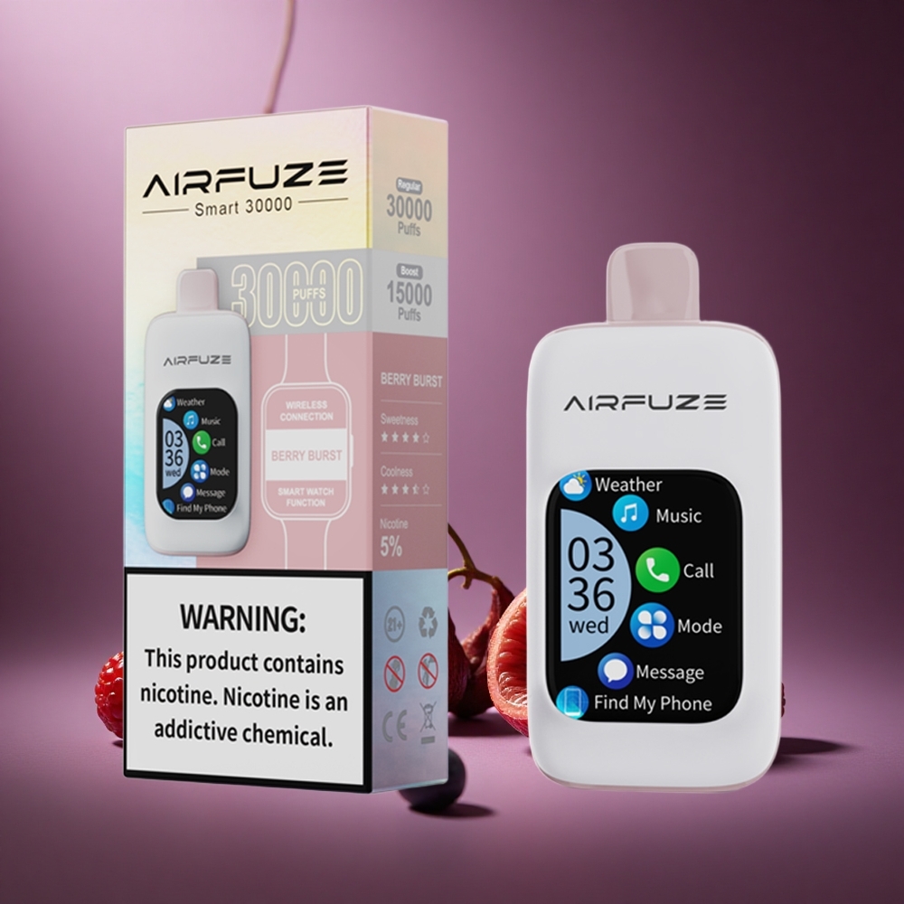 Beeren-Explosion AirFuze Smart 30000 Puffs Österreich Großhandel 2,01\" Touchscreen 5% Nikotin