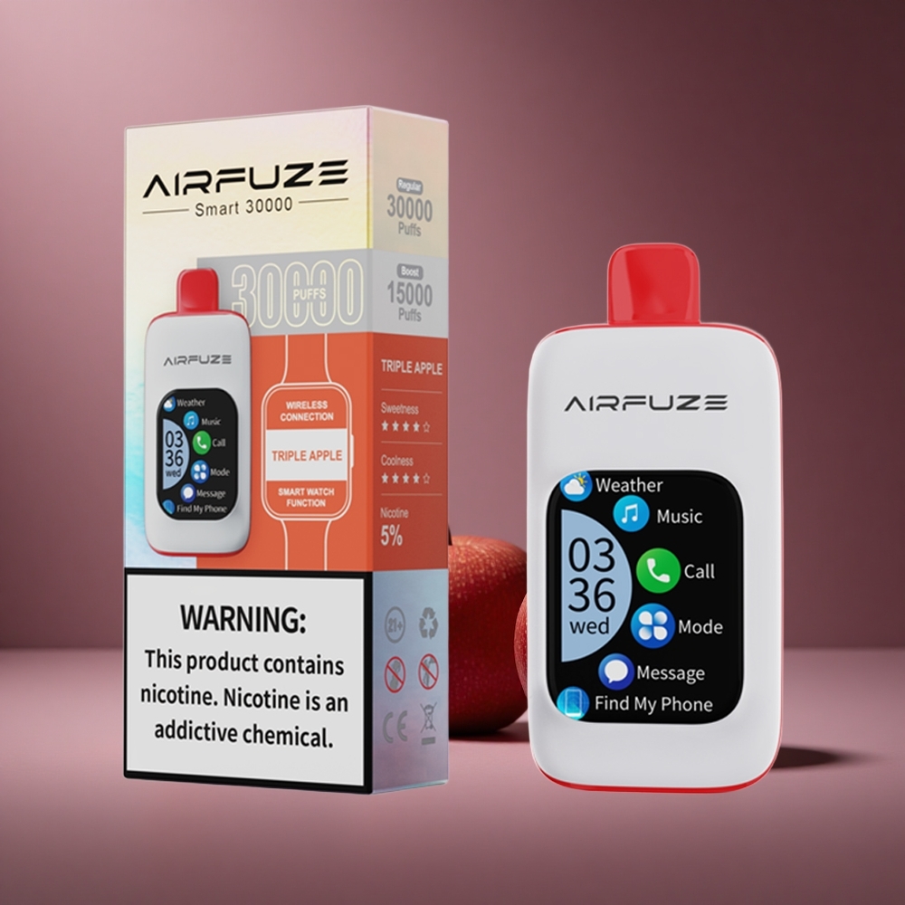 Dreifach Apfel AirFuze Smart 30000 Puffs Österreich Großhandel 5% Nikotin 900mAh