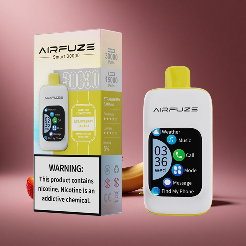 Erdbeere-Banane AirFuze Smart 30000 Puffs Österreich Großhandel 5% Nikotin 900mAh