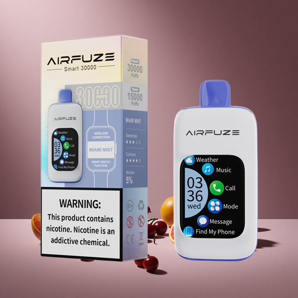 Miami Minze AirFuze Smart 30000 Puffs Österreich Großhandel 5% Nikotin 900mAh