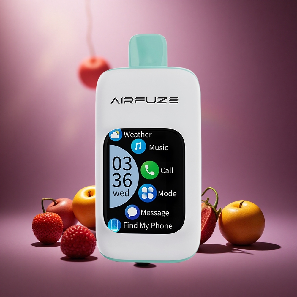 Regenbogen-Frucht-Explosion AirFuze Smart 30000 Puffs Österreich Großhandel 2,01" Touchscreen 5% Nikotin
