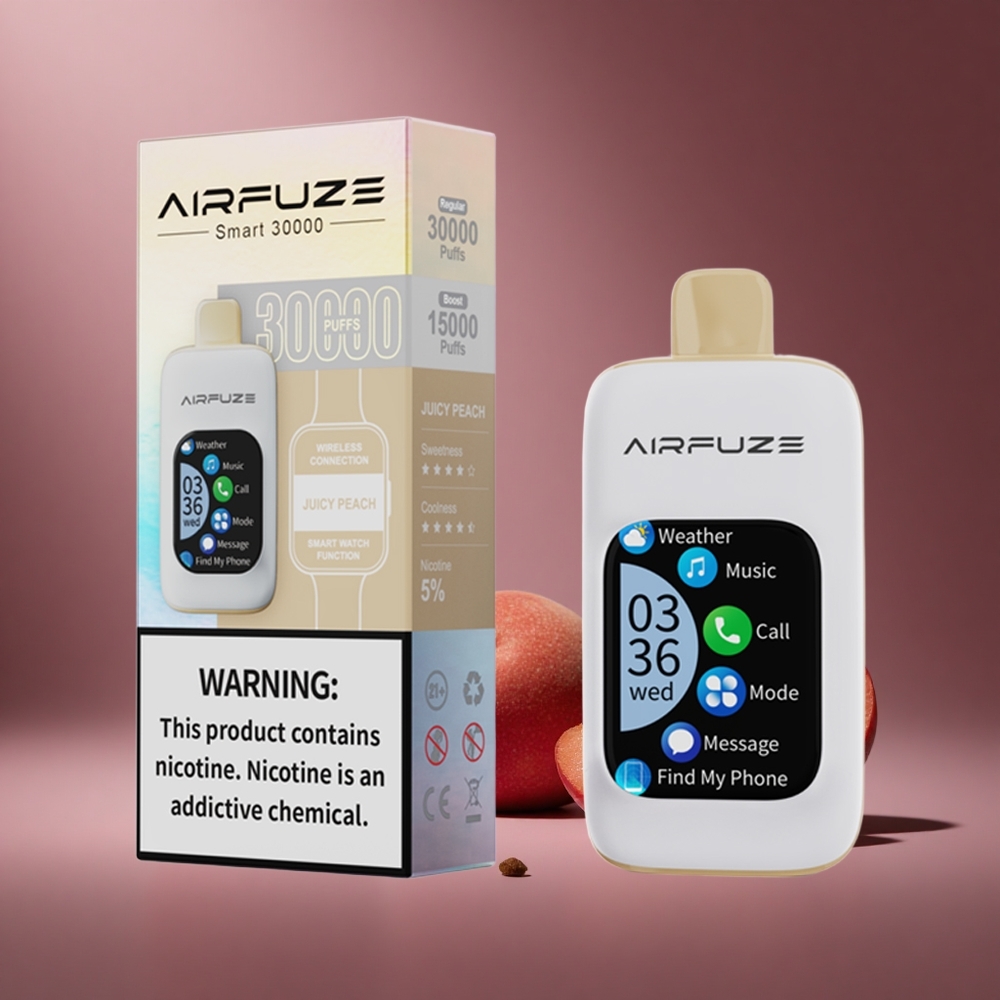 Saftiger Pfirsich AirFuze Smart 30000 Puffs Österreich Großhandel 2.01\" Touchdisplay & 900mAh