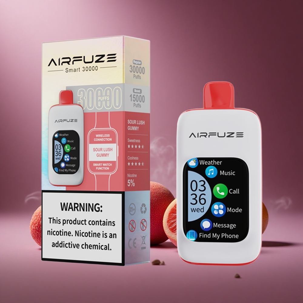 Sauerer Gummibär AirFuze Smart 30000 Puffs Österreich Großhandel 2.01\" Touchscreen