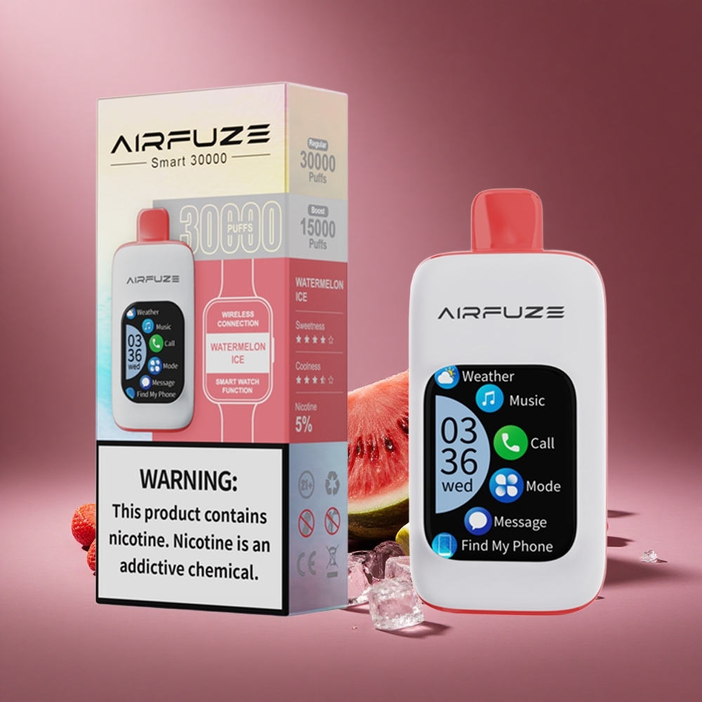 Wassermelone-Eis AirFuze Smart 30000 Puffs Österreich Großhandel 900mAh Typ-C