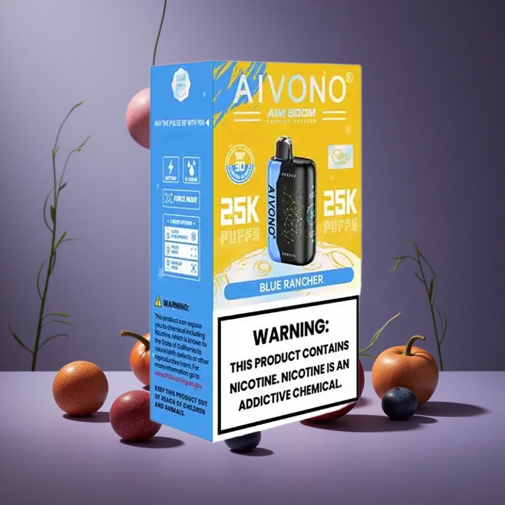 Blauer Rancher Aivono AIM BOOM 25000 Puffs Österreich Großhandel 28ml E-Liquid 650mAh