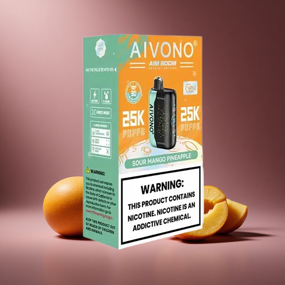 Sauer Mango Ananas Aivono AIM BOOM 25000 Puffs Österreich Großhandel 28ml E-Liquid 650mAh