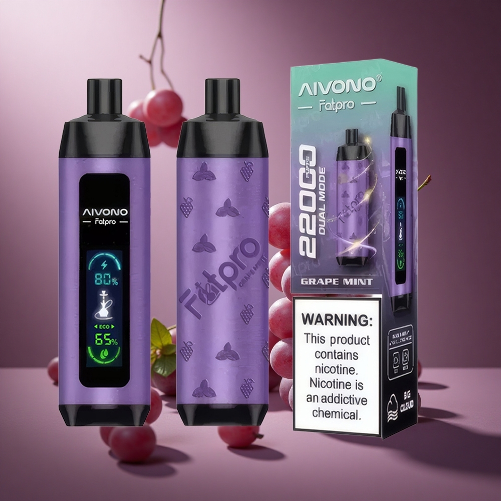 Traube Minze Aivono AIM FATPRO 22000 Puffs Österreich Großhandel 28ml E-Liquid 600mAh