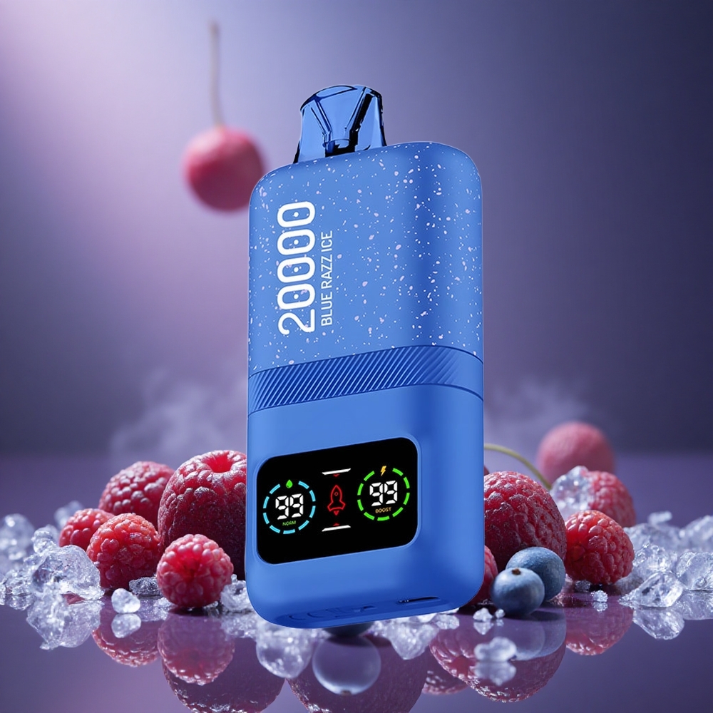 Blaue Himbeere-Eis Aivono AIM MAGIC 20000 Puffs Österreich Großhandel LCD-Display Dual-Mesh-Coils