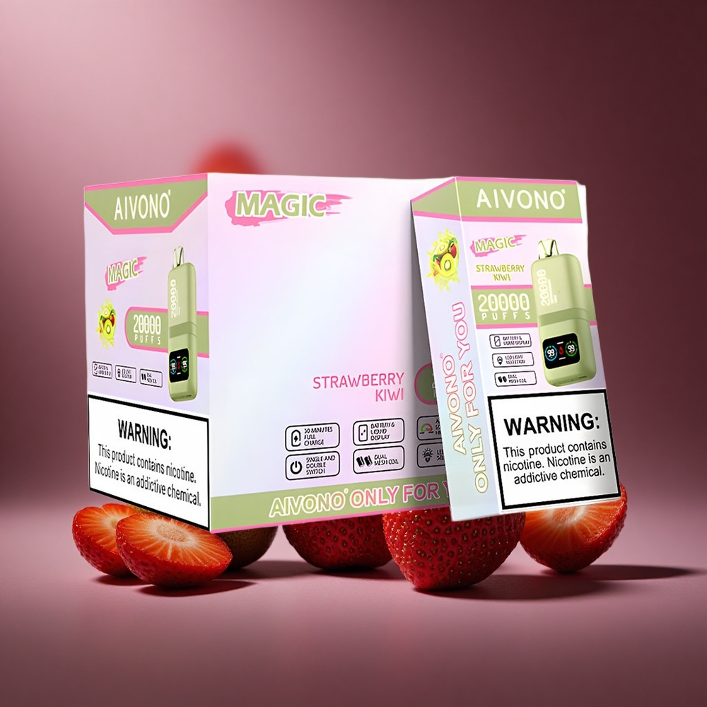 Erdbeere-Kiwi Aivono AIM MAGIC 20000 Puffs Österreich Großhandel 26ml E-Liquid Dual Mesh Coils