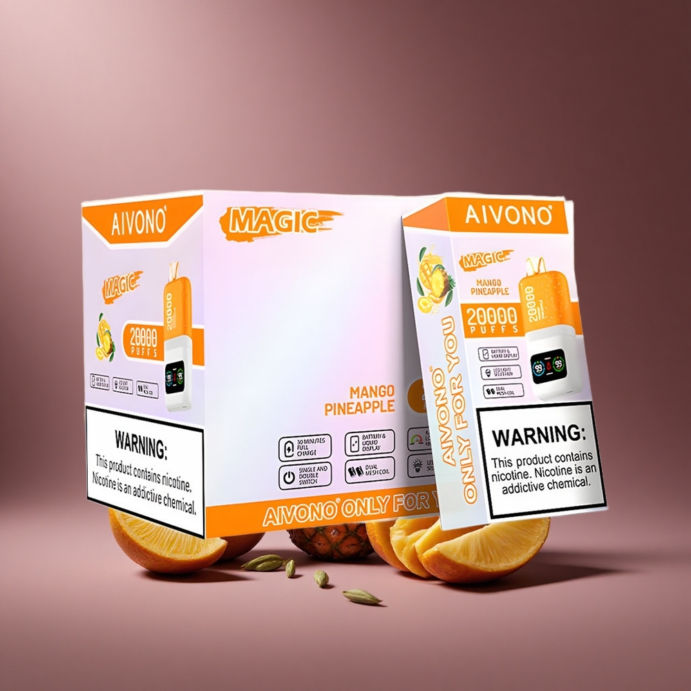 Mango-Ananas Aivono AIM MAGIC 20000 Puffs Österreich Großhandel Dual Mesh Coils LCD Display