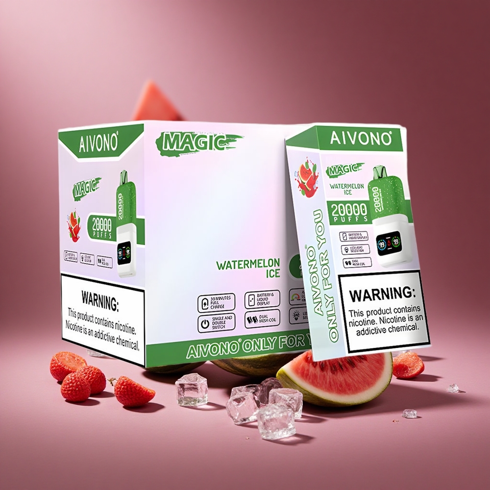 Wassermelone-Eis Aivono AIM MAGIC 20000 Puffs Österreich Großhandel Dual Mesh Coils LCD Display