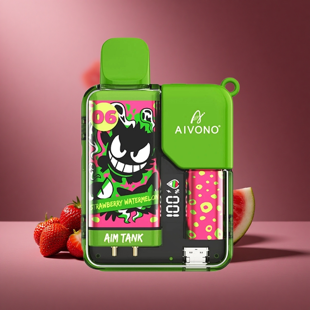 Erdbeere Wassermelone Aivono AIM-TANK 9500 Puffs 18ml E-Liquid 650mAh Akku Österreich Großhandel