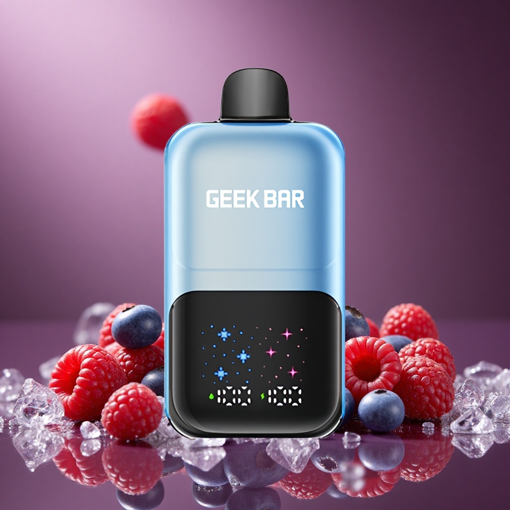 Blaubeere Himbeere Eis GEEK BAR 2GO 50000 Züge Österreich Großhandel Dual Tank 20ml