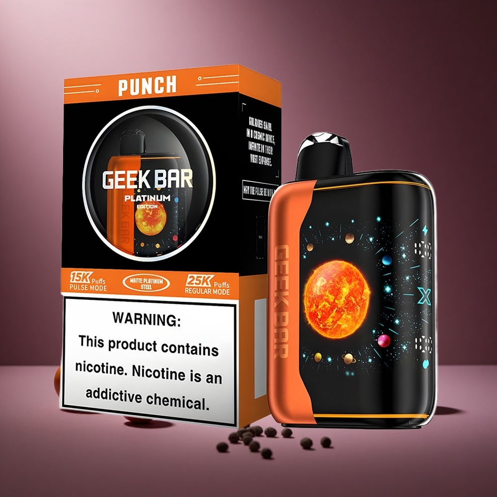 Punch GEEK BAR Platinum Edition 25000 Züge Österreich Großhandel Dual Mesh Coil 20mL