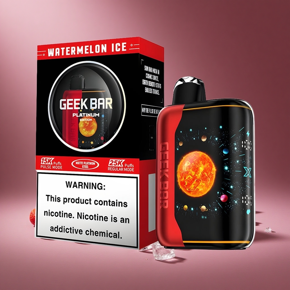 Wassermelone-Eis GEEK BAR Platinum Edition 25000 Puffs Österreich Großhandel mit 20mL E-Liquid und 2% Nikotin