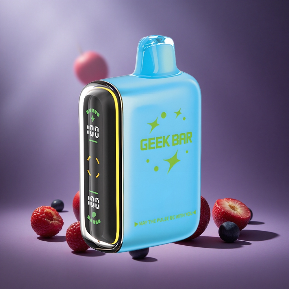 Erdbeer-Minze Geek Bar Pulse 15.000 Züge Österreich Großhandel 16ML 5% Nikotin