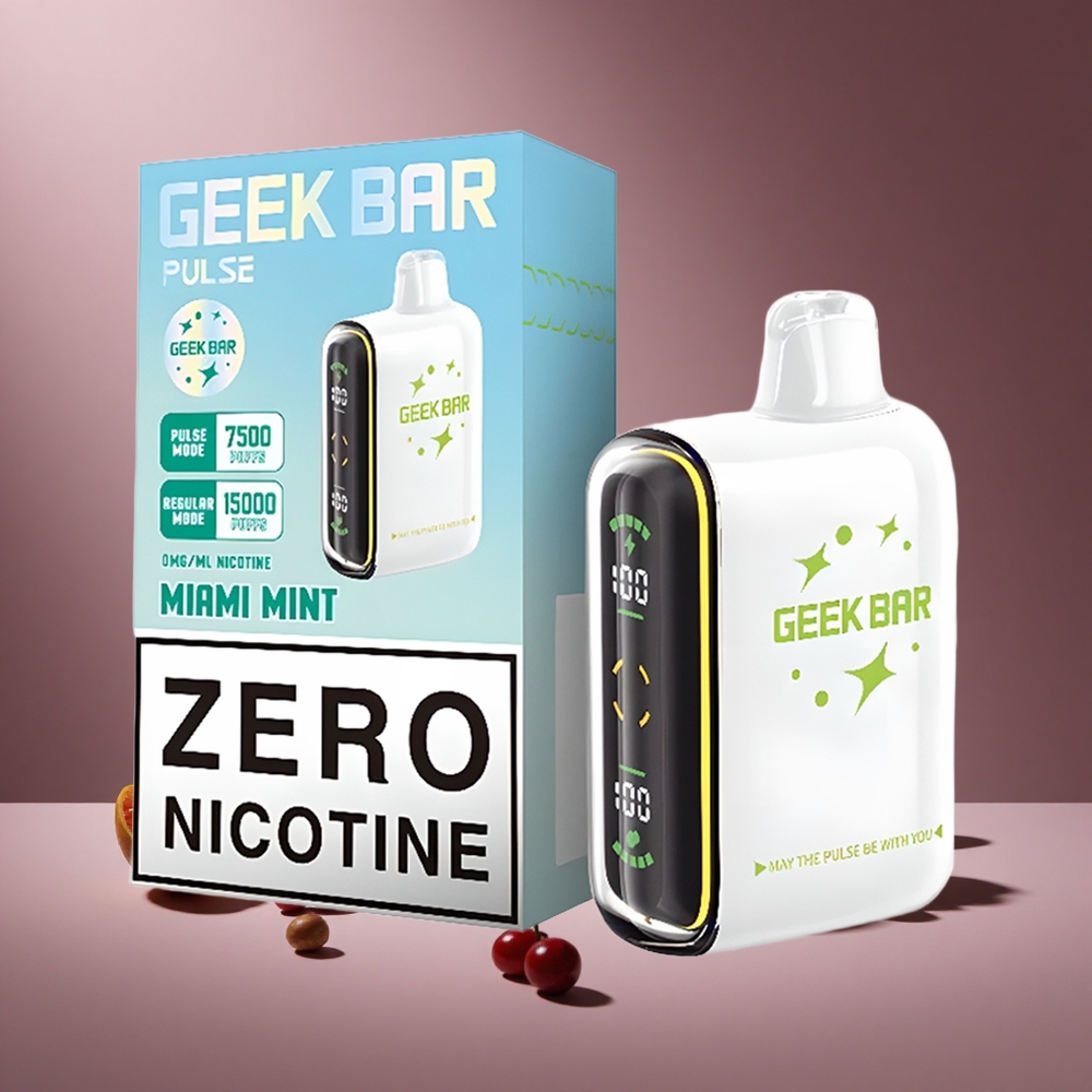 Erdbeer-Minze Geek Bar Pulse 15.000 Züge Österreich Großhandel 16ML 5% Nikotin