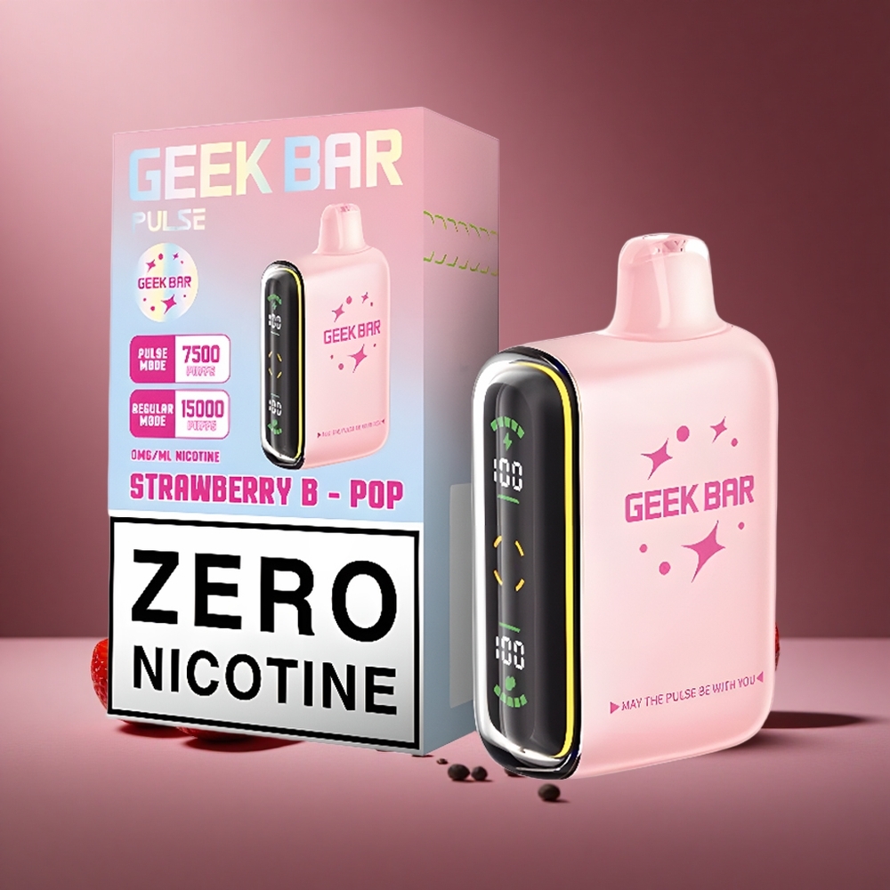 Erdbeer-Minze Geek Bar Pulse 15.000 Züge Österreich Großhandel 16ML 5% Nikotin