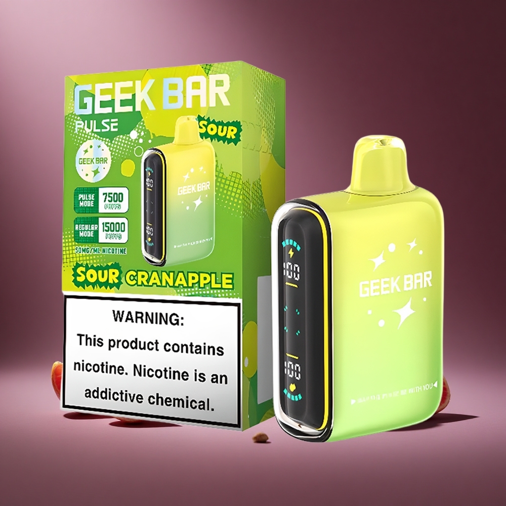 Sauer Geschmack Geek Bar Pulse 15.000 Züge Österreich Großhandel 16ML 5% Nikotin