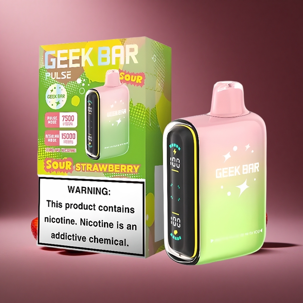 Sauer Geschmack Geek Bar Pulse 15.000 Züge Österreich Großhandel 16ML 5% Nikotin