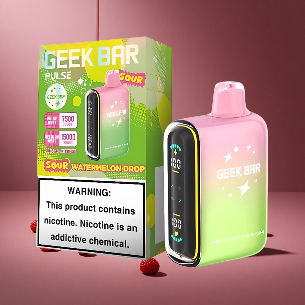 Sauer Geschmack Geek Bar Pulse 15.000 Züge Österreich Großhandel 16ML 5% Nikotin