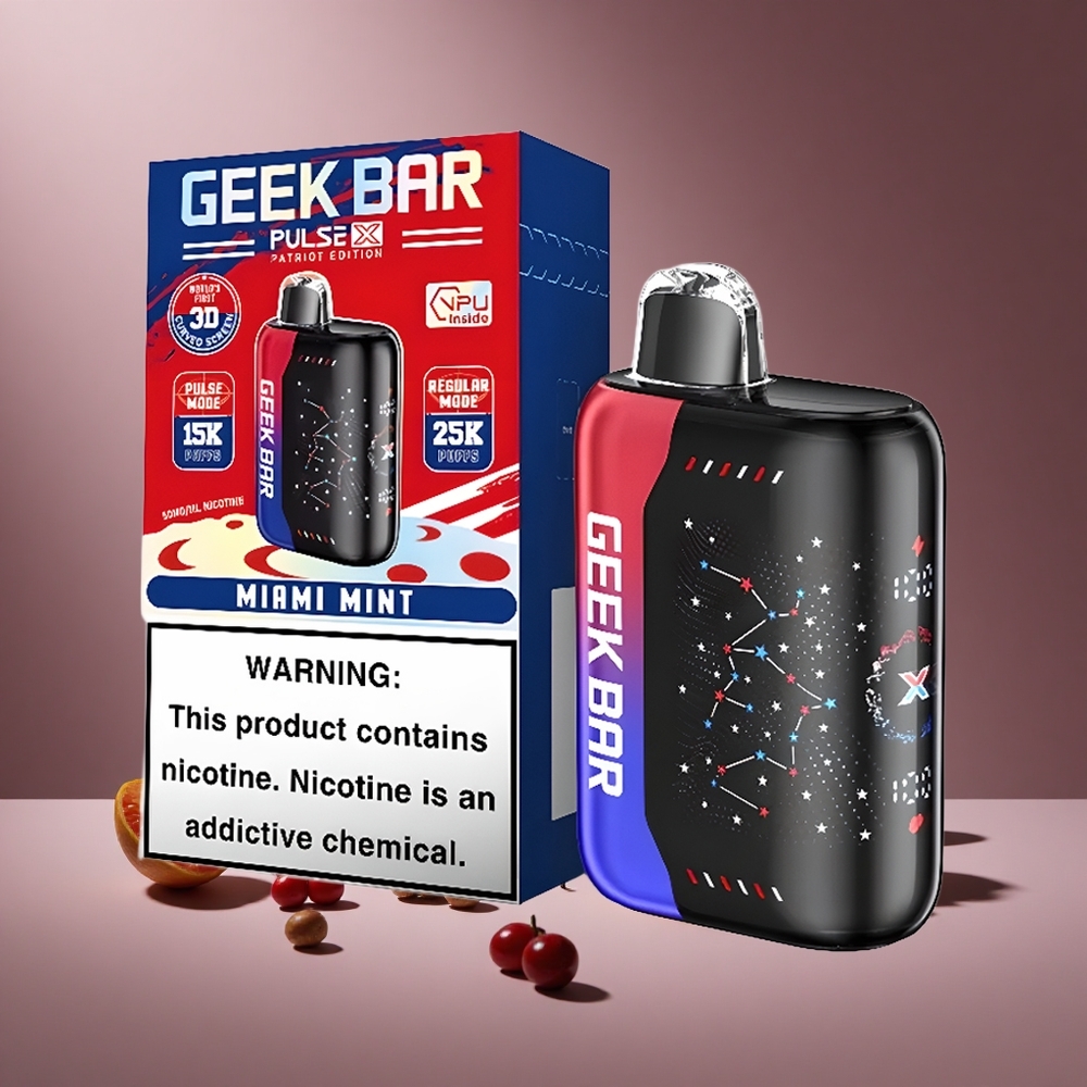 Patriot Geek Bar Pulse X 25000 Züge Österreich Großhandel 18mL Liquid & Dual Mesh Coil