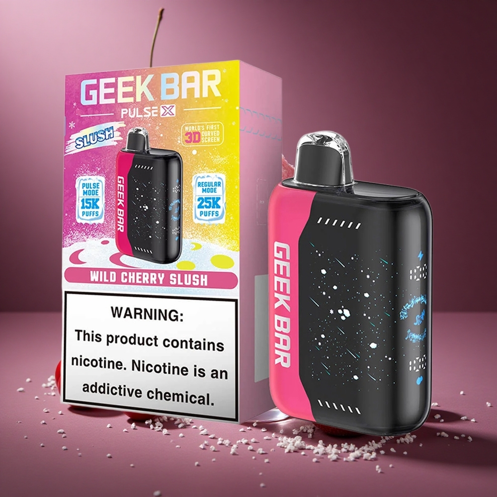 Slush-Edition Geek Bar Pulse X 25000 Puffs Österreich Großhandel mit 18mL vorgefüllter E-Liquid und Dual Mesh Coil