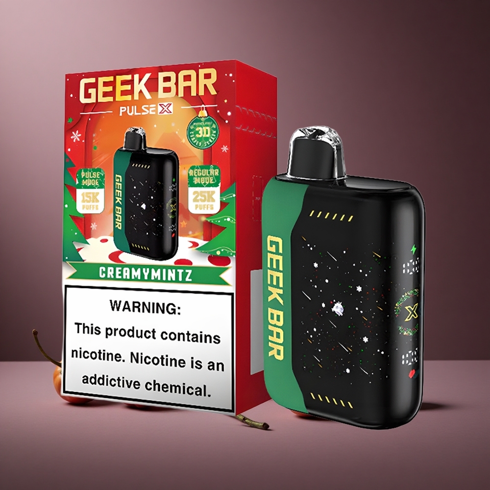 Winterbeere Geek Bar Pulse X 25000 Puffs Österreich Großhandel mit 18mL Vorfüllung & Typ-C-Ladung