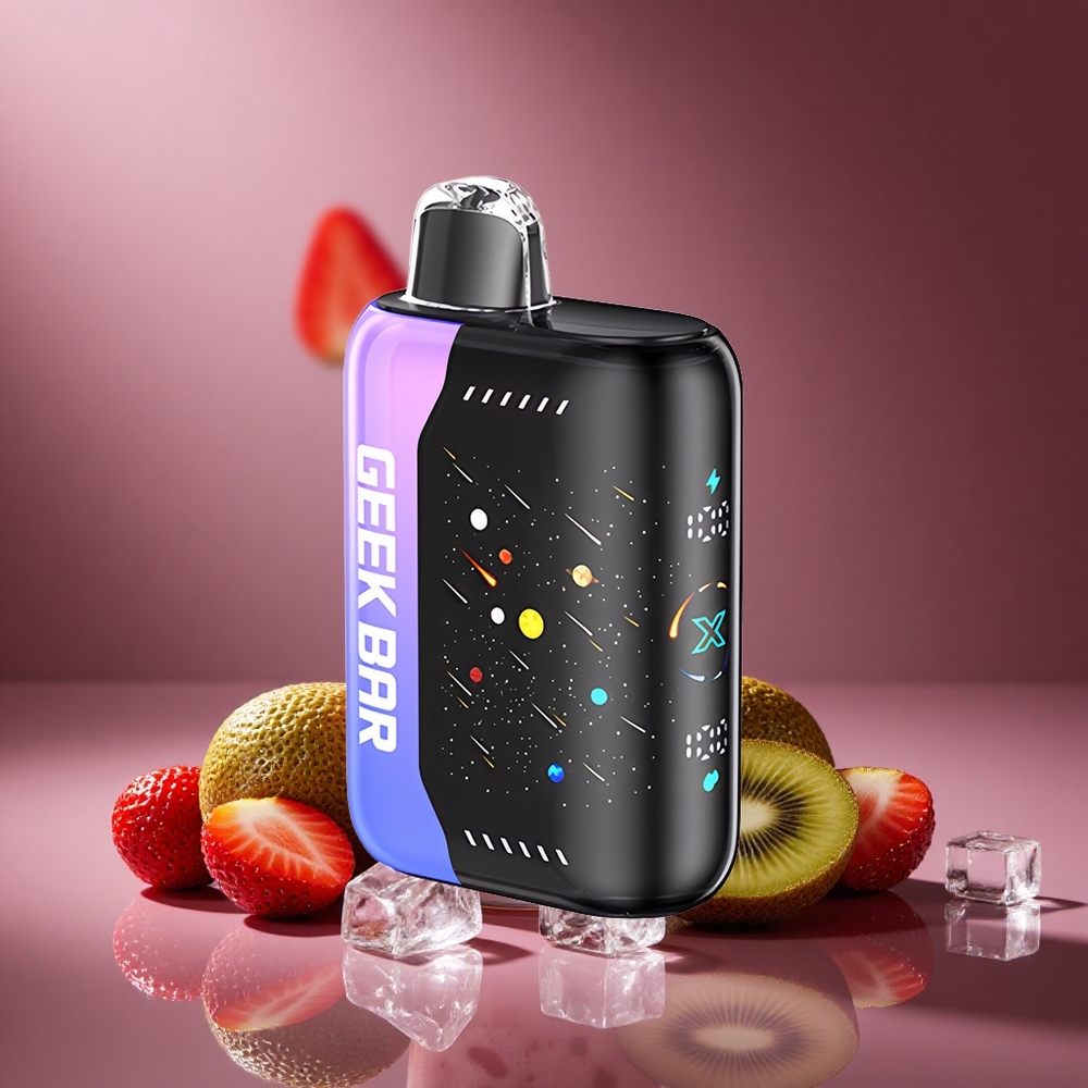 Erdbeere-Kiwi-Eis GEEK BAR Pulse X 42K Züge Österreich Großhandel Dual Mesh Coil 820mAh