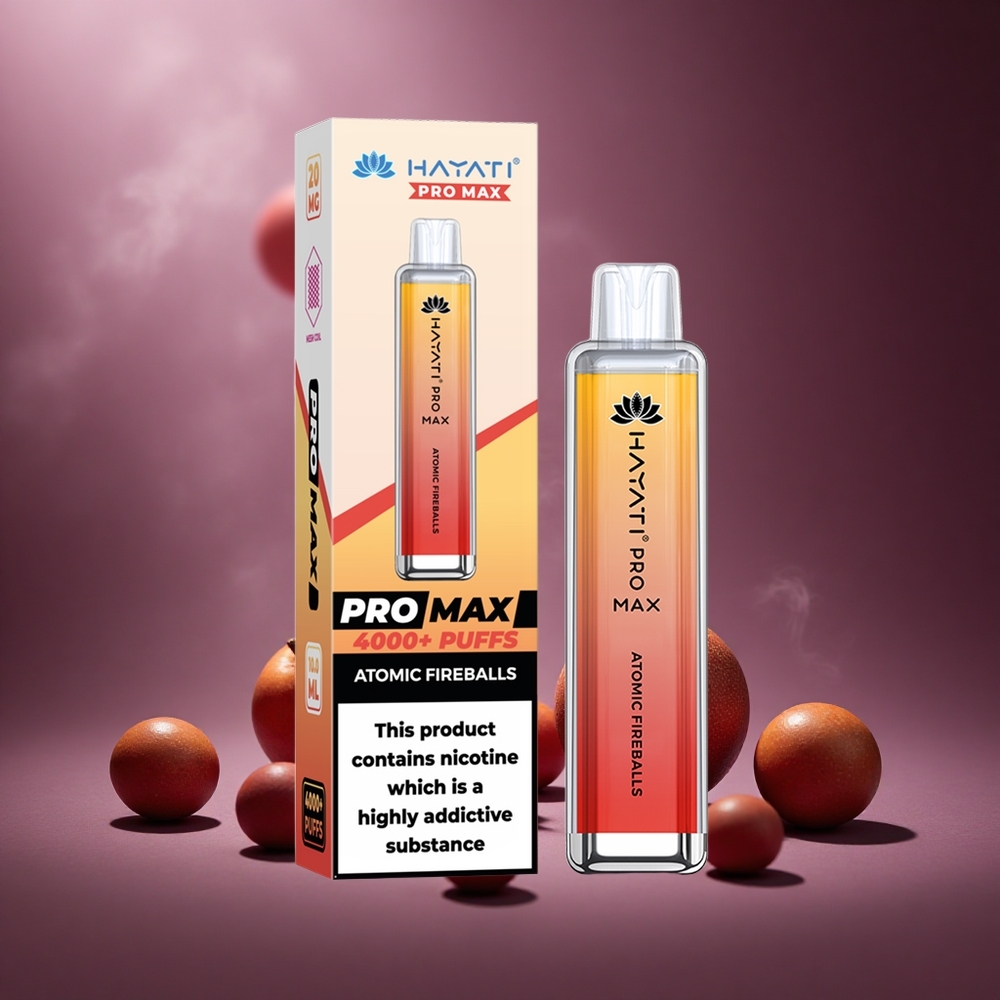 Atomarer Feuerball Hayati Pro Max 4000 Züge Österreich Großhandel Dual 1,1 Ohm Mesh Coil