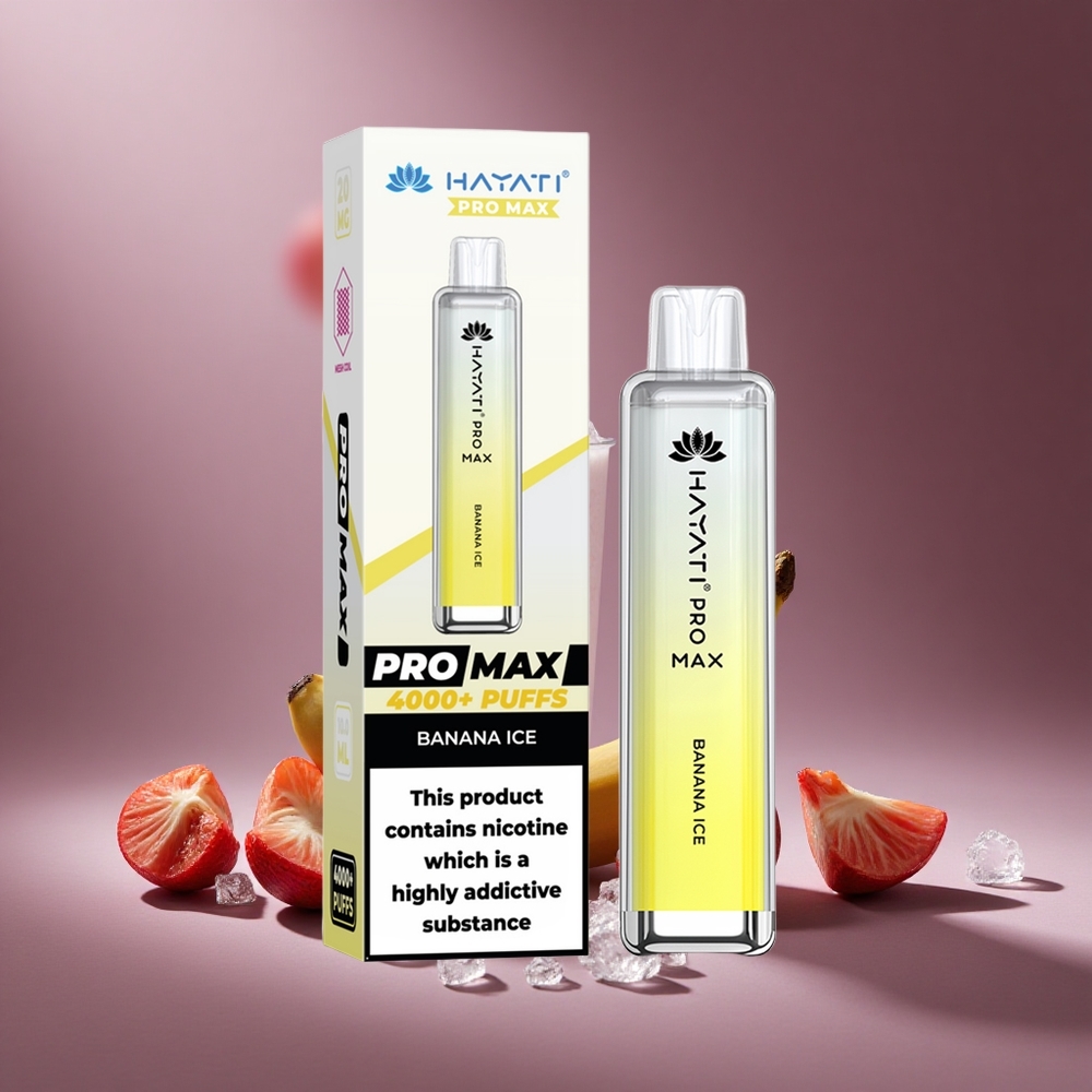 Banane Eis Hayati Pro Max 4000 Züge Österreich Großhandel Dual Mesh Coil 1.1 Ohm