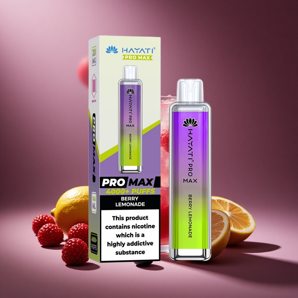 Beeren-Zitronenlimo Hayati Pro Max 4000 Züge Österreich Großhandel Dual 1.1 Ohm Mesh Coil
