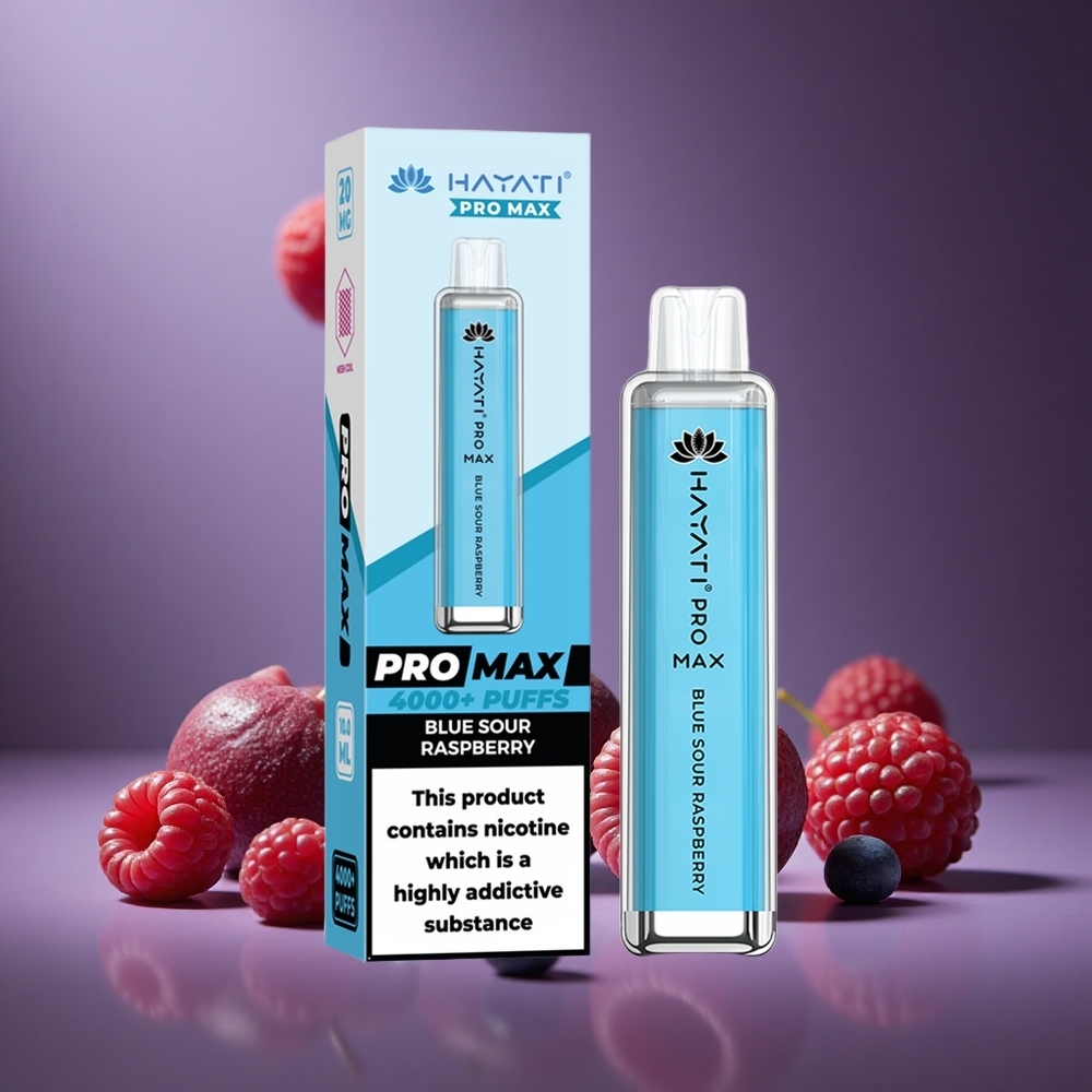 Blau-Saure Himbeere Hayati Pro Max 4000 Züge Österreich Großhandel Dual-Mesh-Coil