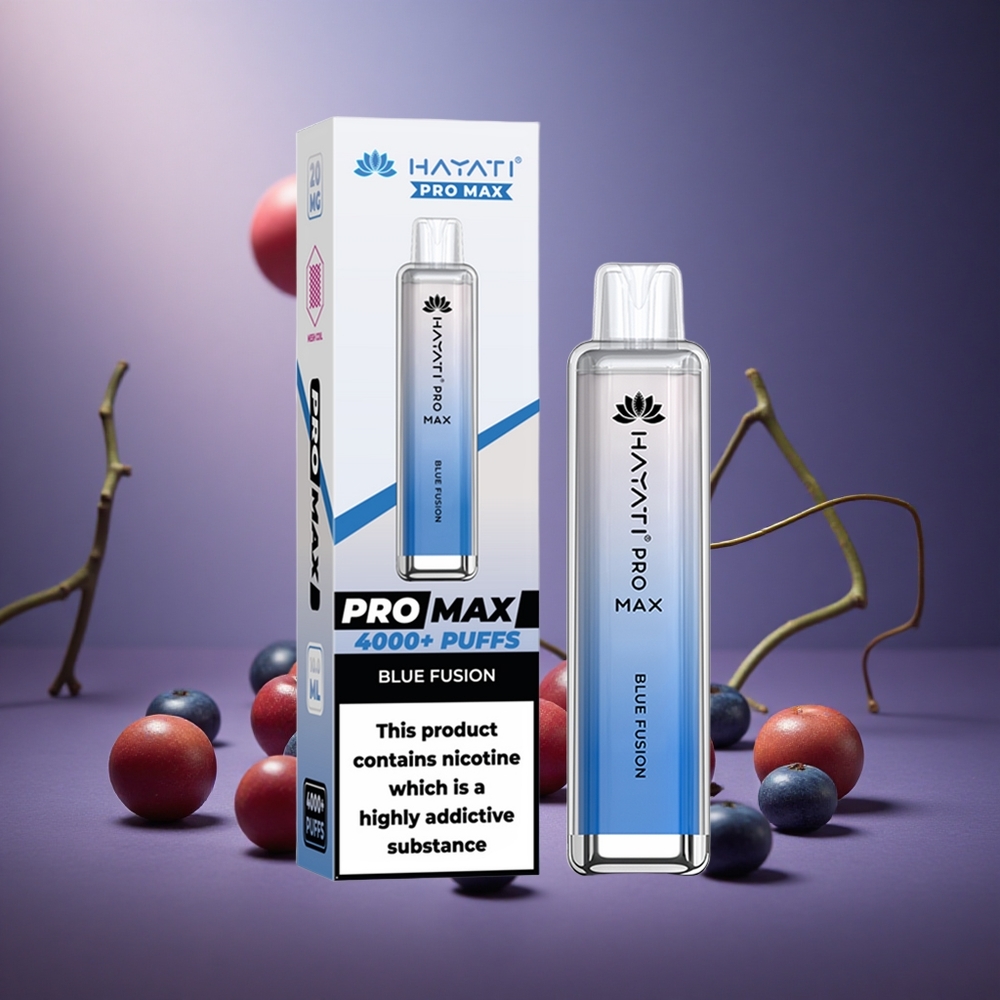 Blaue Fusion Hayati Pro Max 4000 Züge Österreich Großhandel Dual 1.1 Ohm Mesh Coil