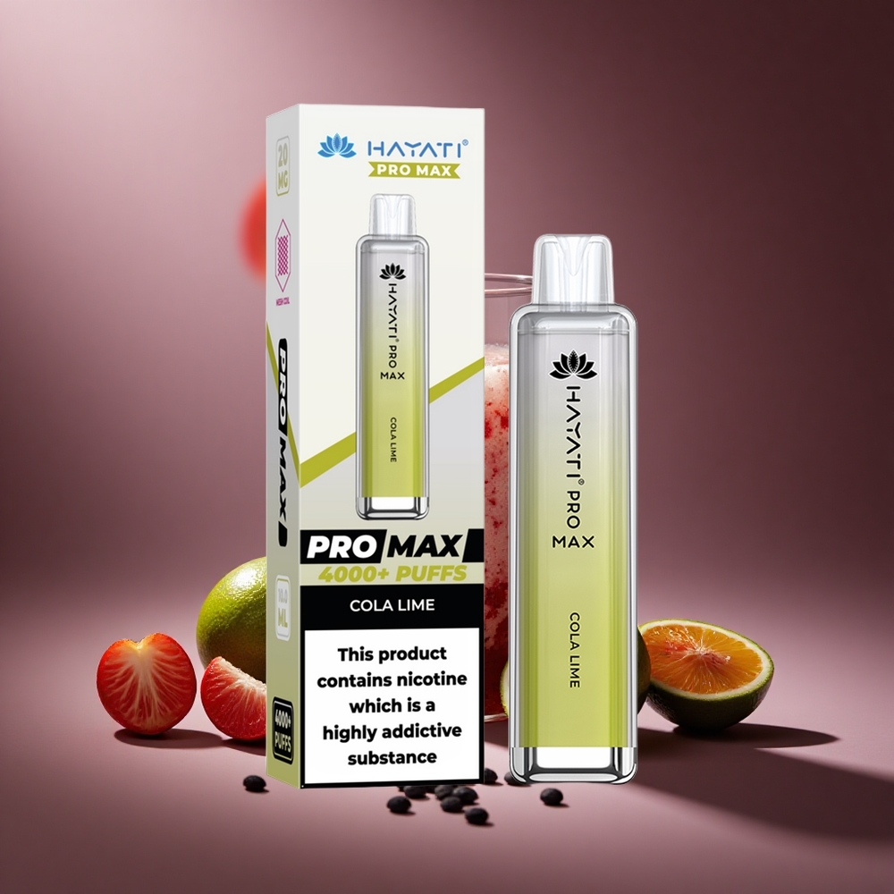 Cola-Limetten Hayati Pro Max 4000 Züge Österreich Großhandel Dual 1.1 Ohm Mesh Coil