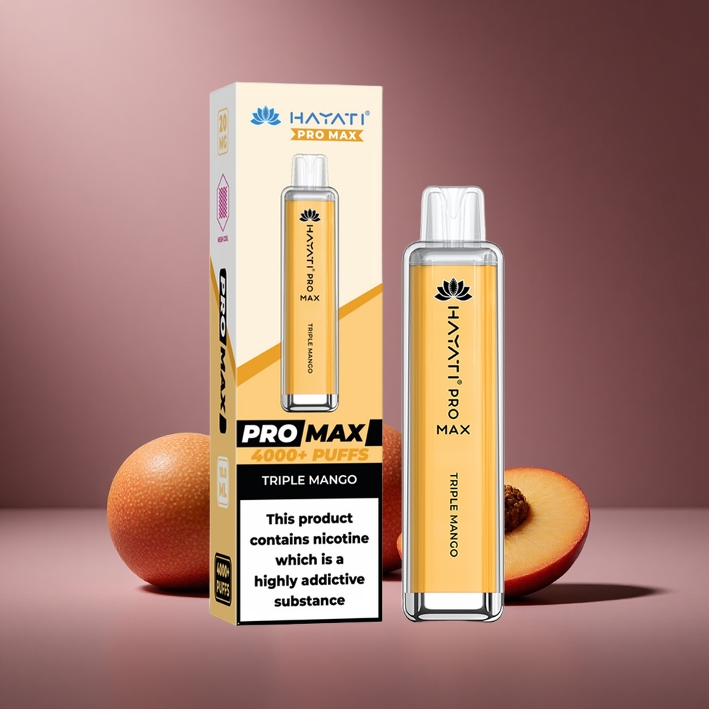 Dreifach Mango Hayati Pro Max 4000 Züge Österreich Großhandel LED Licht & 1400mAh Akku