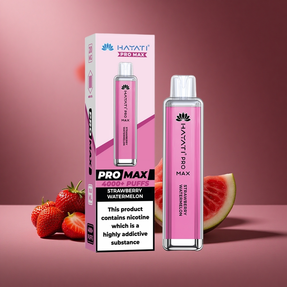 Erdbeere Wassermelone Hayati Pro Max 4000 Züge Österreich Großhandel Dual 1.1 Ohm Mesh Coil