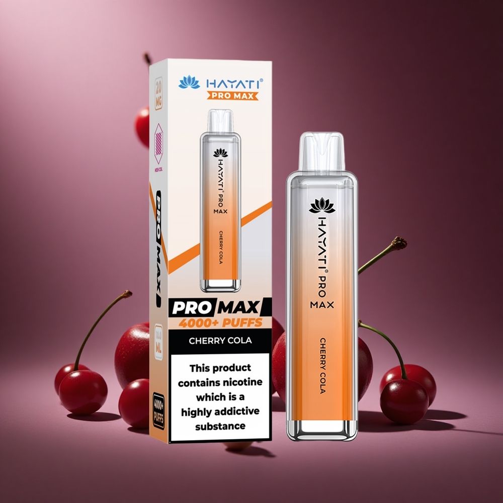 Kirsch-Cola Hayati Pro Max 4000 Züge Österreich Großhandel Dual 1.1 Ohm Mesh Coil
