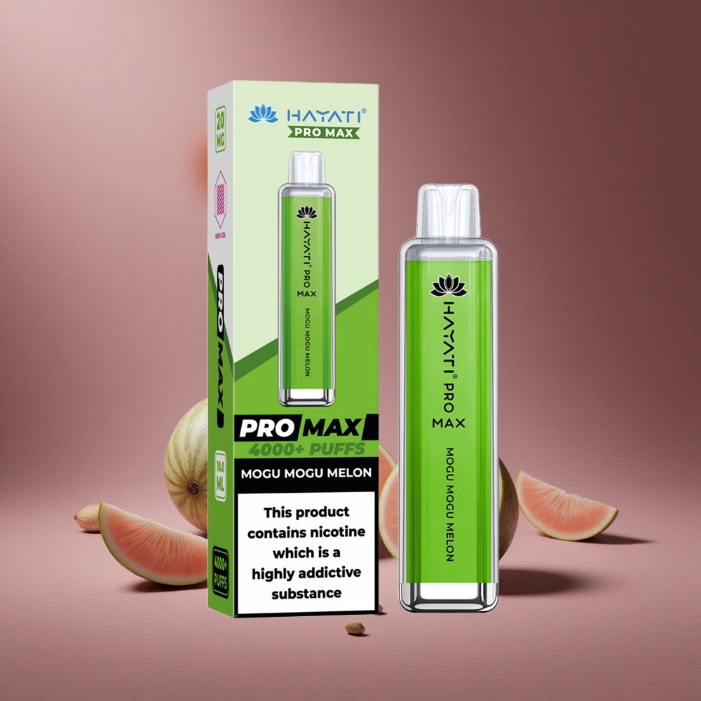 Melone Mogu Mogu Hayati Pro Max 4000 Züge Österreich Großhandel Dual 1.1 Ohm Mesh Coil