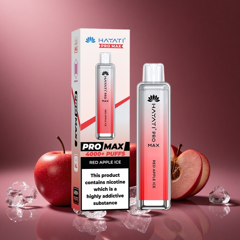 Rot-Apfel-Eis Hayati Pro Max 4000 Züge Österreich Großhandel Dual 1.1 Ohm Mesh Coil