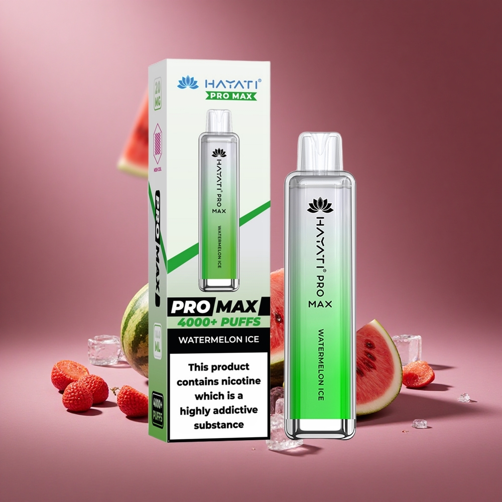 Wassermelone-Eis Hayati Pro Max 4000 Puffs Österreich Großhandel Dual 1.1 Ohm Mesh Coil