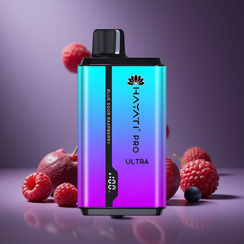 Blau-Saure Himbeere Hayati Pro Ultra 15000 Züge Österreich Großhandel 2 12ml E-Liquid