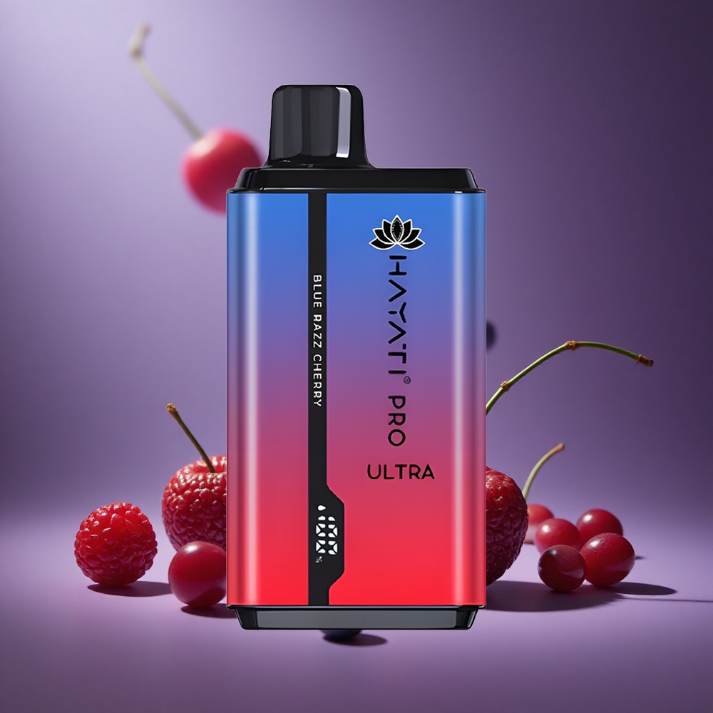 Blaue Himbeere-Kirsche Hayati Pro Ultra 15000 Züge Österreich Großhandel 2 12ml