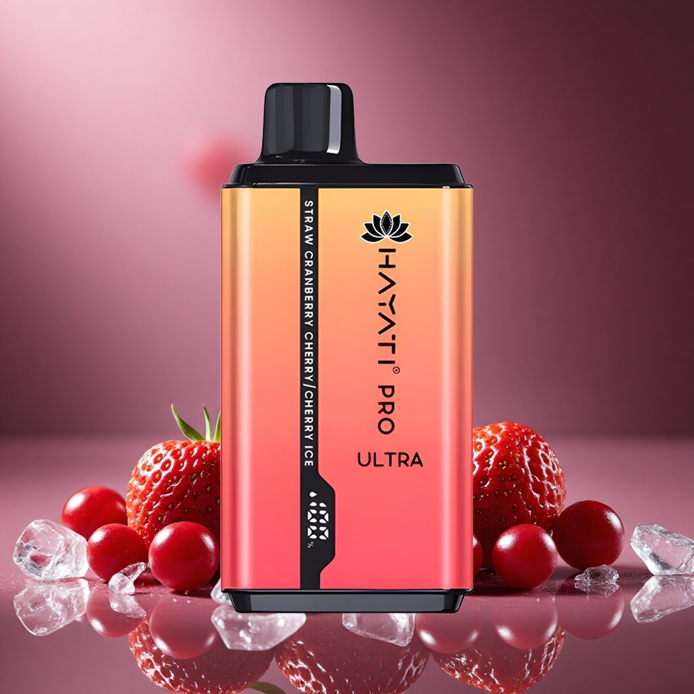 Erdbeere Cranberry Kirsch-Eis Hayati Pro Ultra 15000 Züge Österreich Großhandel 850mAh 2 12ml
