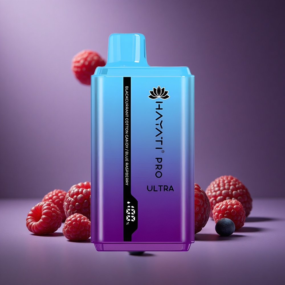 Schwarze Johannisbeere Zuckerwatte Hayati Pro Ultra 15000 Züge Österreich Großhandel 850mAh 2 12ml