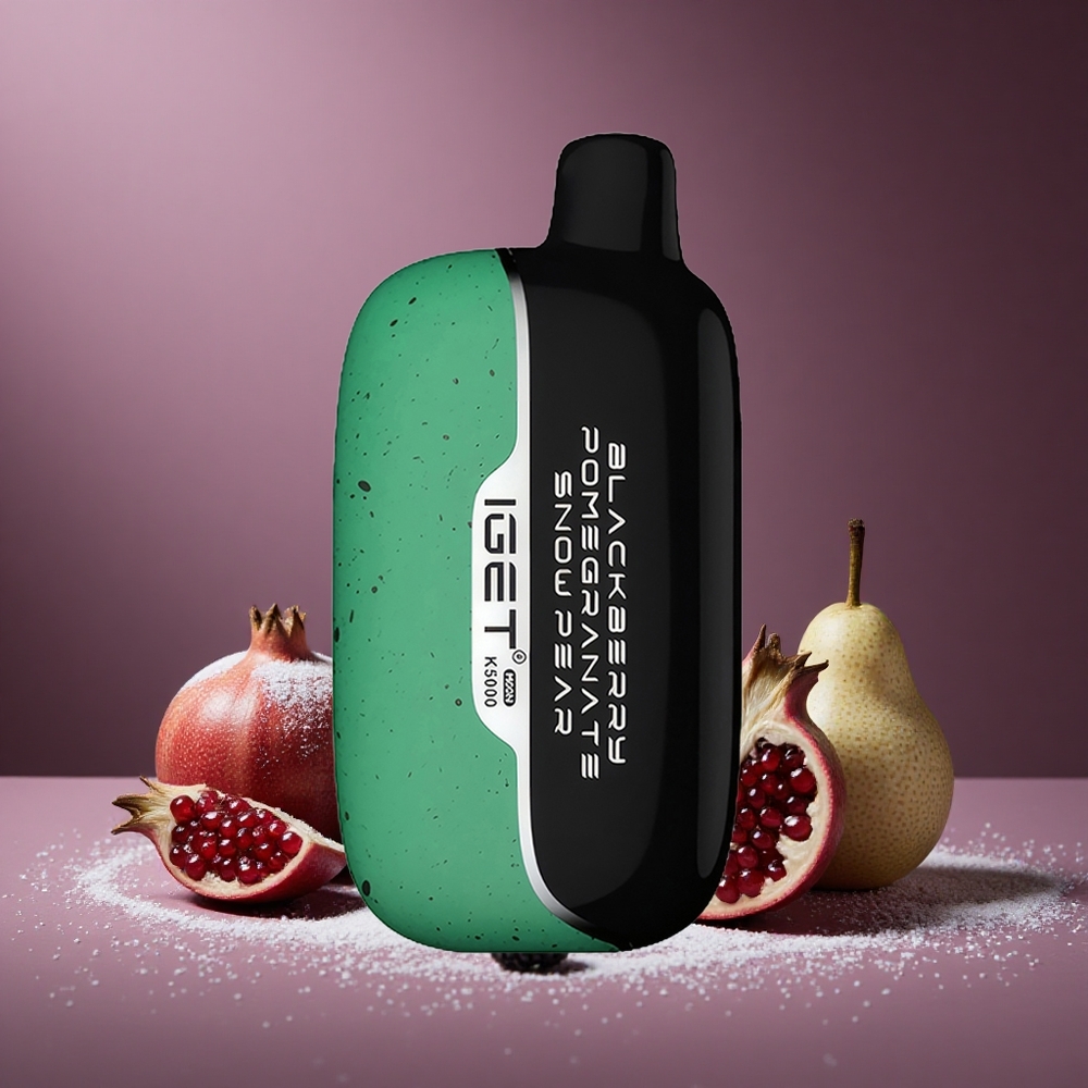 Brombeere Granatapfel Schneebirne IGET Moon K5000 5000 Puffs Österreich Großhandel PC Material