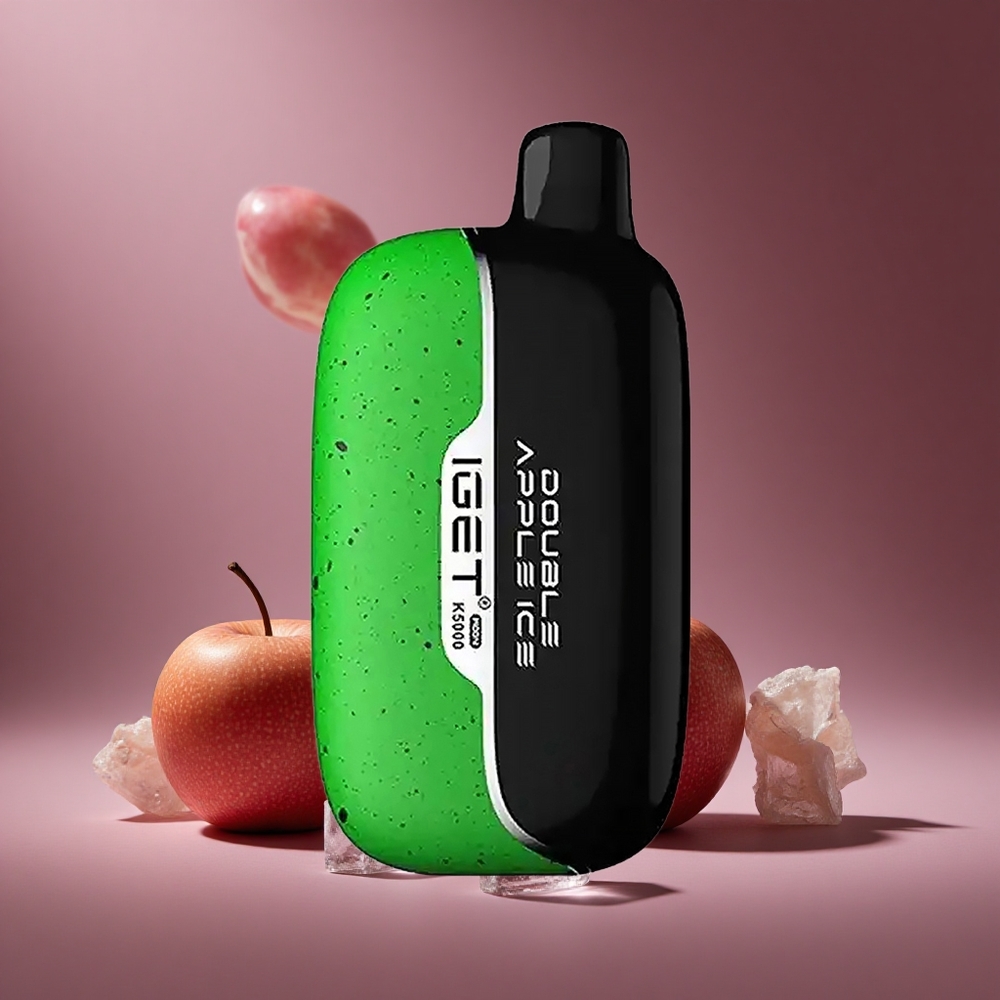 Doppelapfel-Eis IGET Moon K5000 Puffs 5000 Züge Österreich Großhandel Mesh Coil 1.35 Ohm