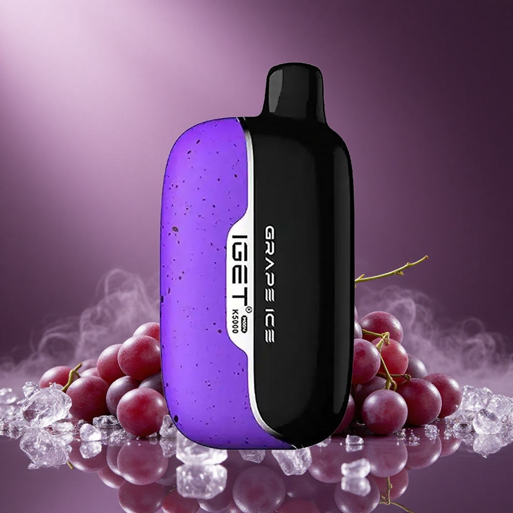 Trauben Eis IGET Moon K5000 Puffs 5000 Züge Österreich Großhandel PC Mesh Coil 1.35 Ohm