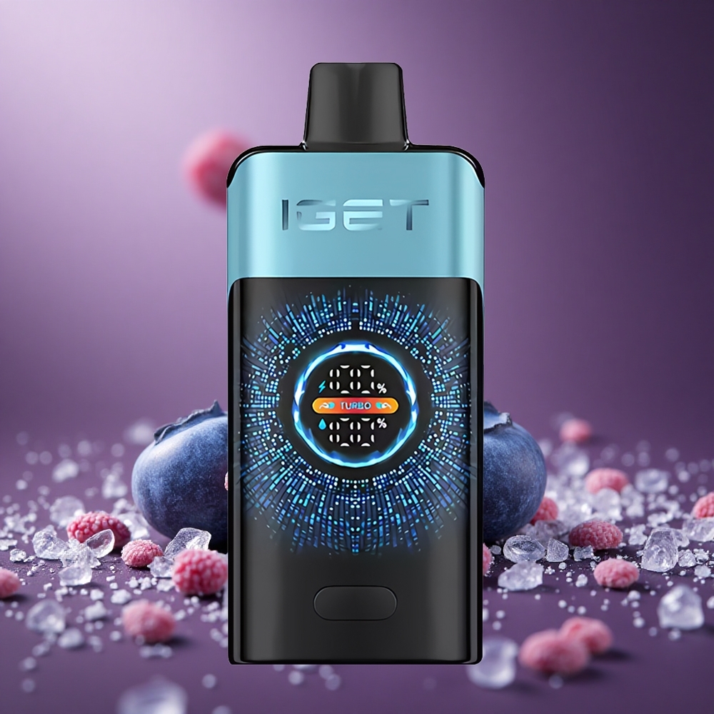 Blaubeer-Eis IGET ONE 12000 Züge Österreich Großhandel 2700 mAh Dual Mesh Coil