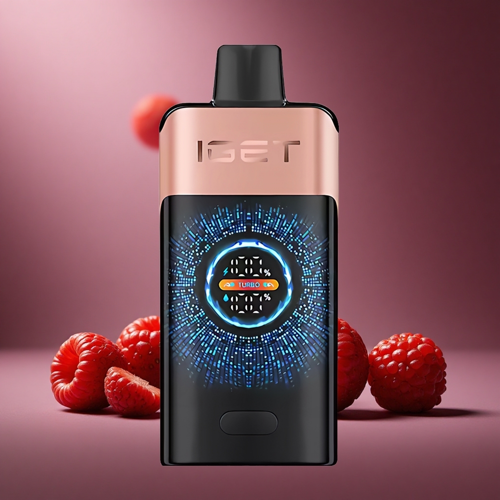 Erdbeere-Himbeere IGET ONE 12000 Züge Österreich Großhandel 2700 mAh Akku & 0,6 Ohm Dual Mesh Coil